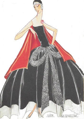 Modezeichnung jeanne lanvin - modezeichnung,