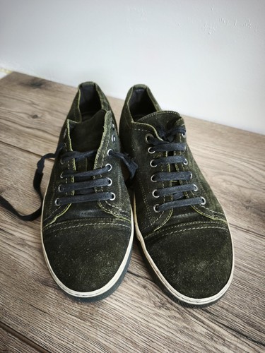 Lanvin men suede low top - suede,