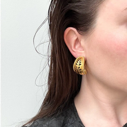 Lanvin gold clips ohrringe - lanvin,