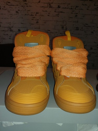 Lanvin curb sneaker orange - lanvin,