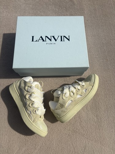 Lanvin curb sneaker creme - curb,