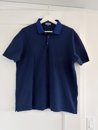 Lanvin men navy blue polo - men’s,