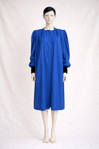 Lanvin wollmantel blau vintage - lanvin,