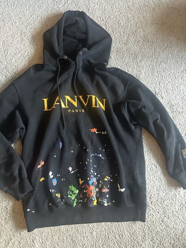 Lanvin paris hoodie schwarz - lanvin,