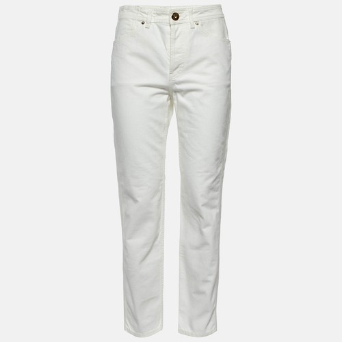 Lanvin white denim jeans - lanvin,