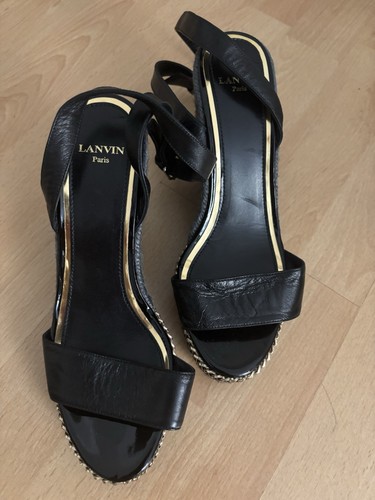 Lanvin keilabsatz sandalen - lanvin,